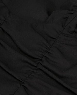 The Kooples FEMME BLACK top court avec drap&eacute; noir