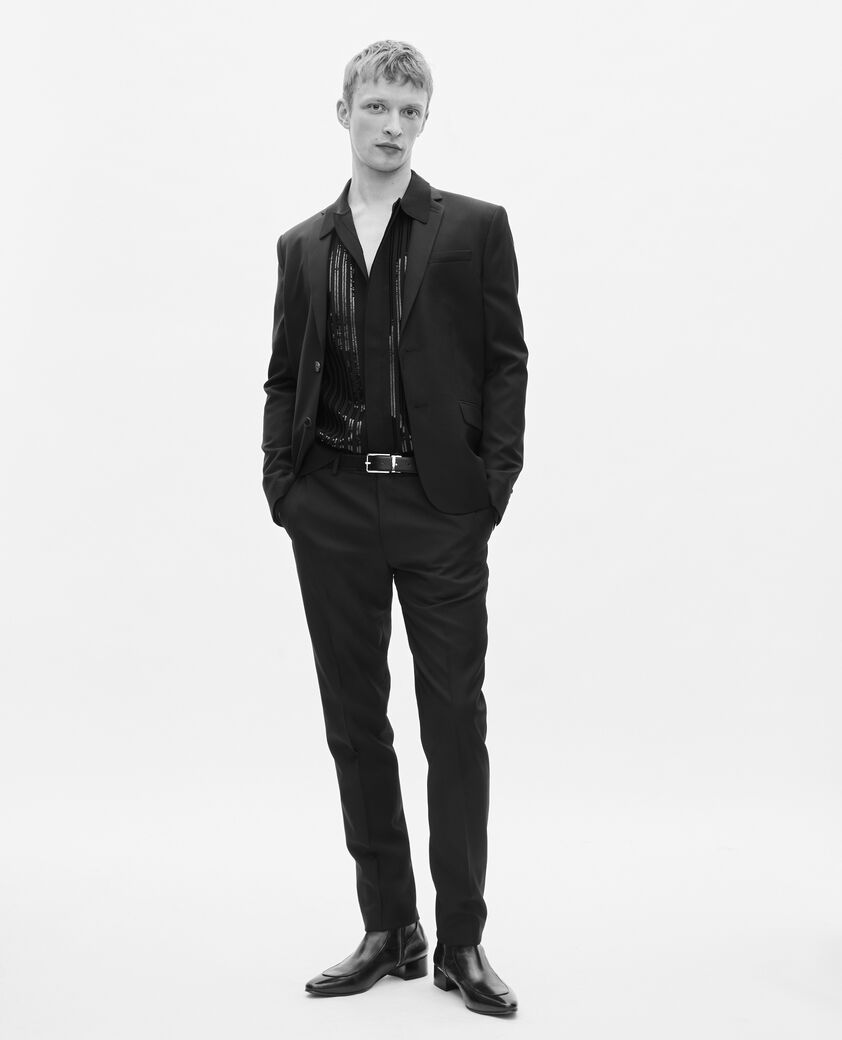 The Kooples HOMME BLACK cardigan à sequins noir