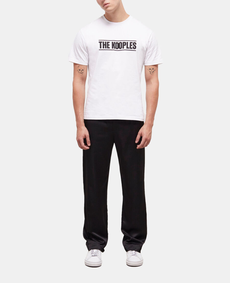 t-shirt logo the kooples blanc