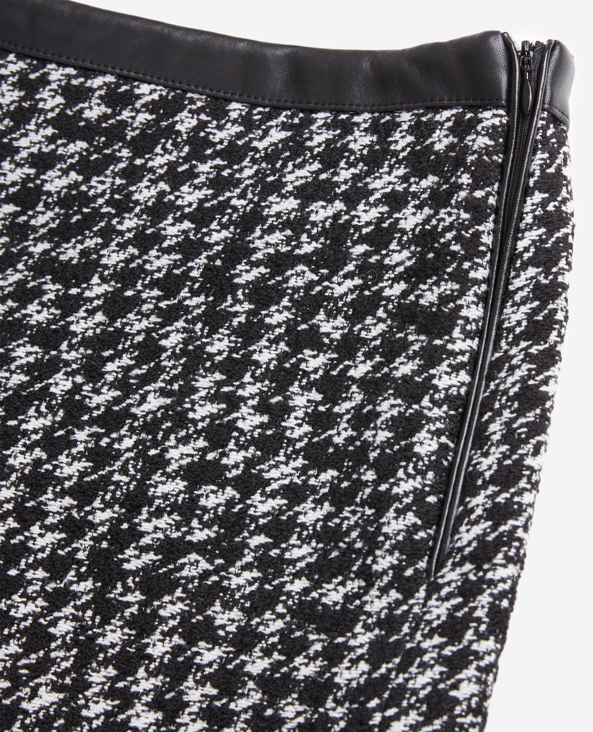 Short noir en tweed, BLACK WHITE, hi-res image number null