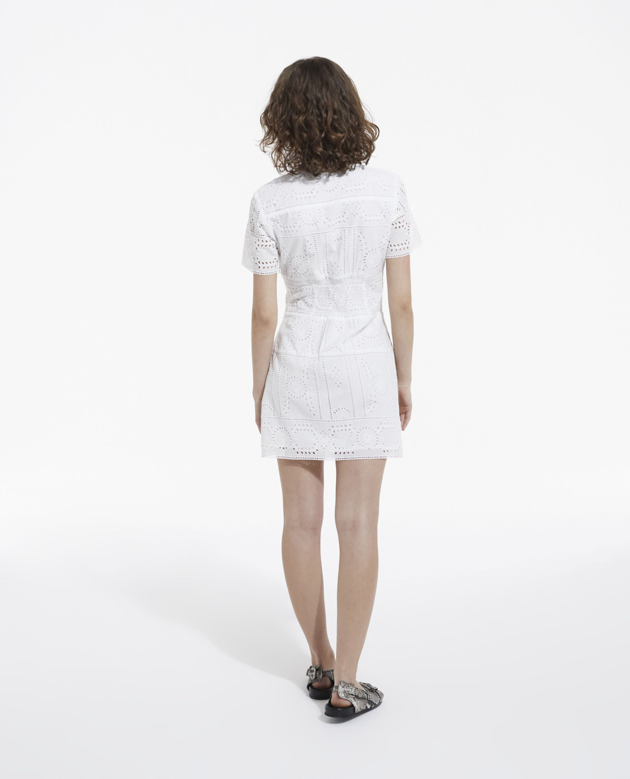 Kurzes Kleid weiß, WHITE, hi-res image number null