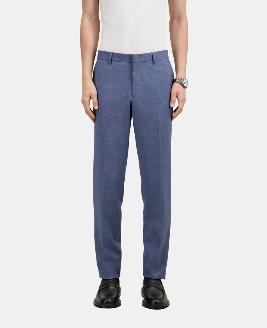 The Kooples H BLUE light blue wool suit trousers