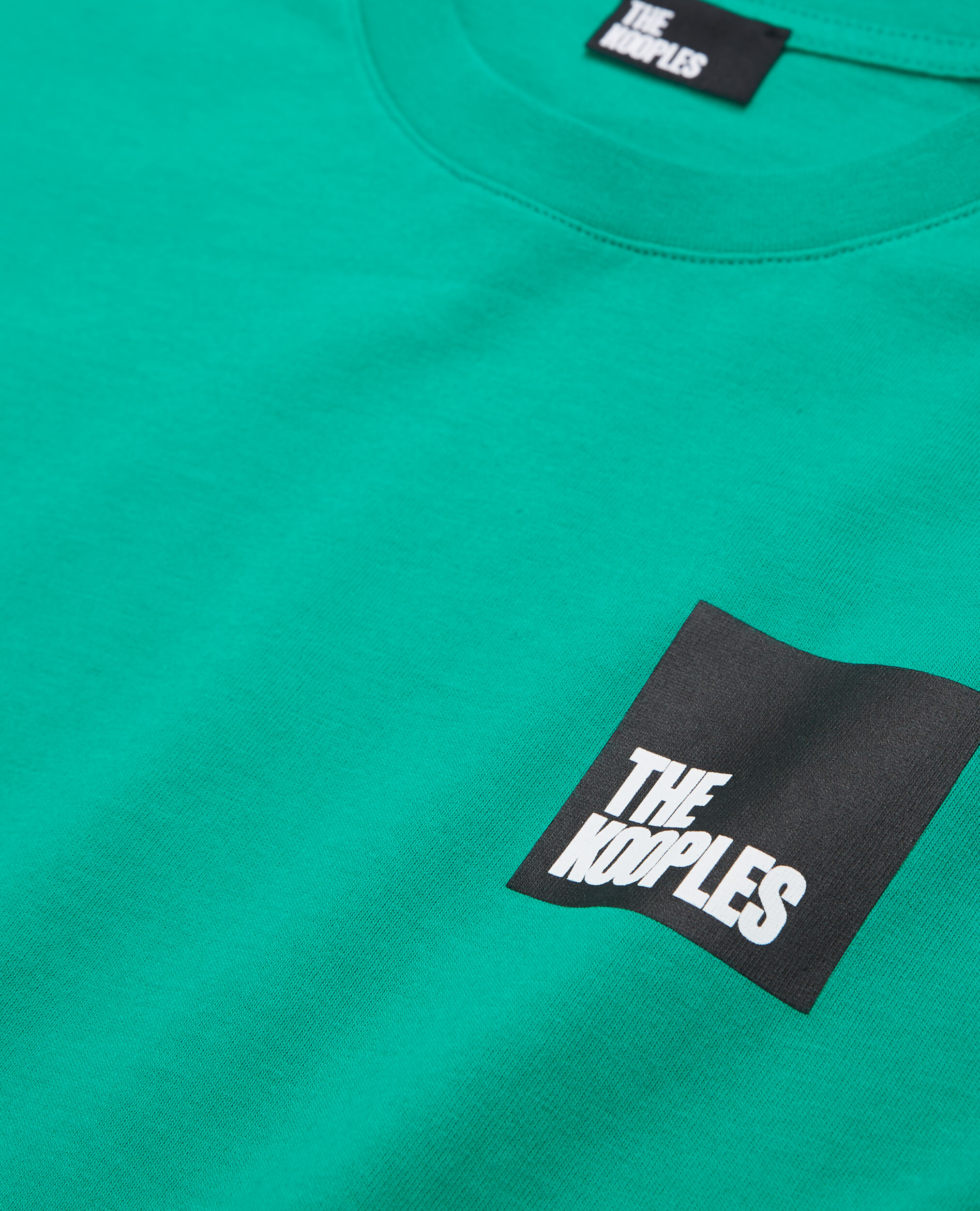 Grünes T-Shirt Herren mit Logo, GREEN, hi-res image number null