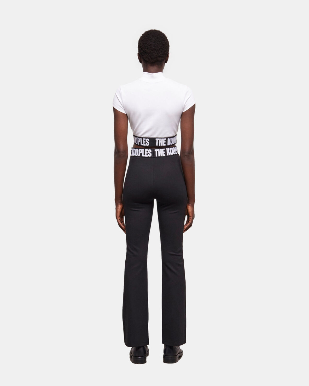 The Kooples DAMEN WHITE weißes kurzes t-shirt damen mit logo