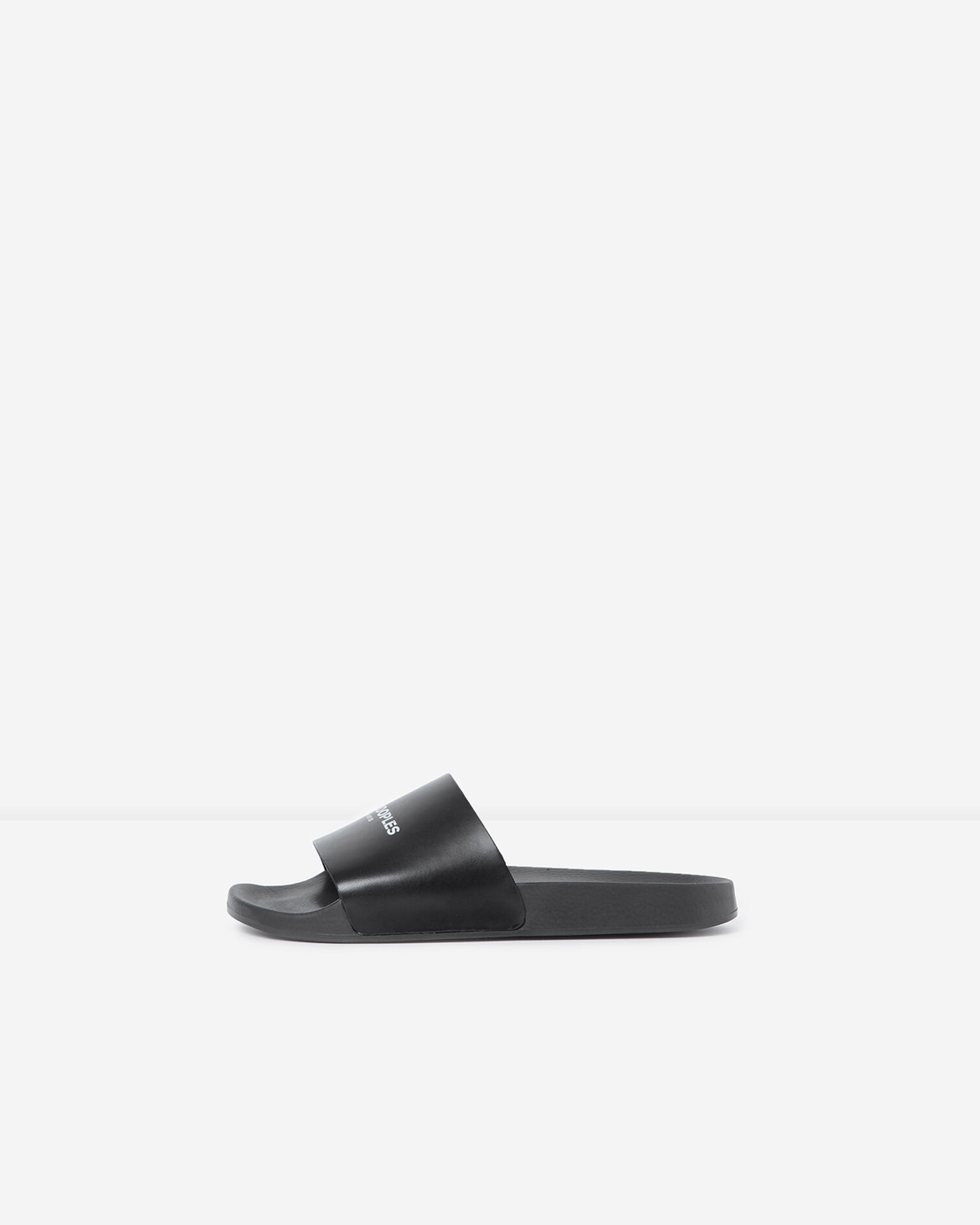 Chanclas de piscina negras con logotipo, BLACK, hi-res image number null