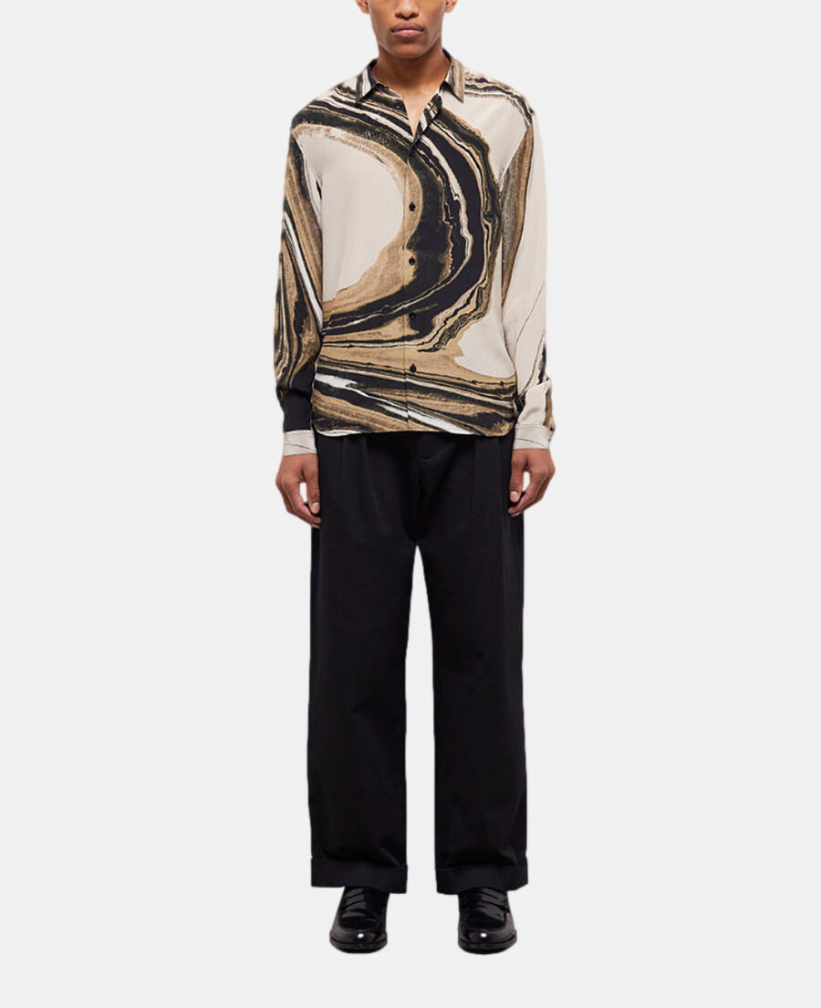 printed silk shirt