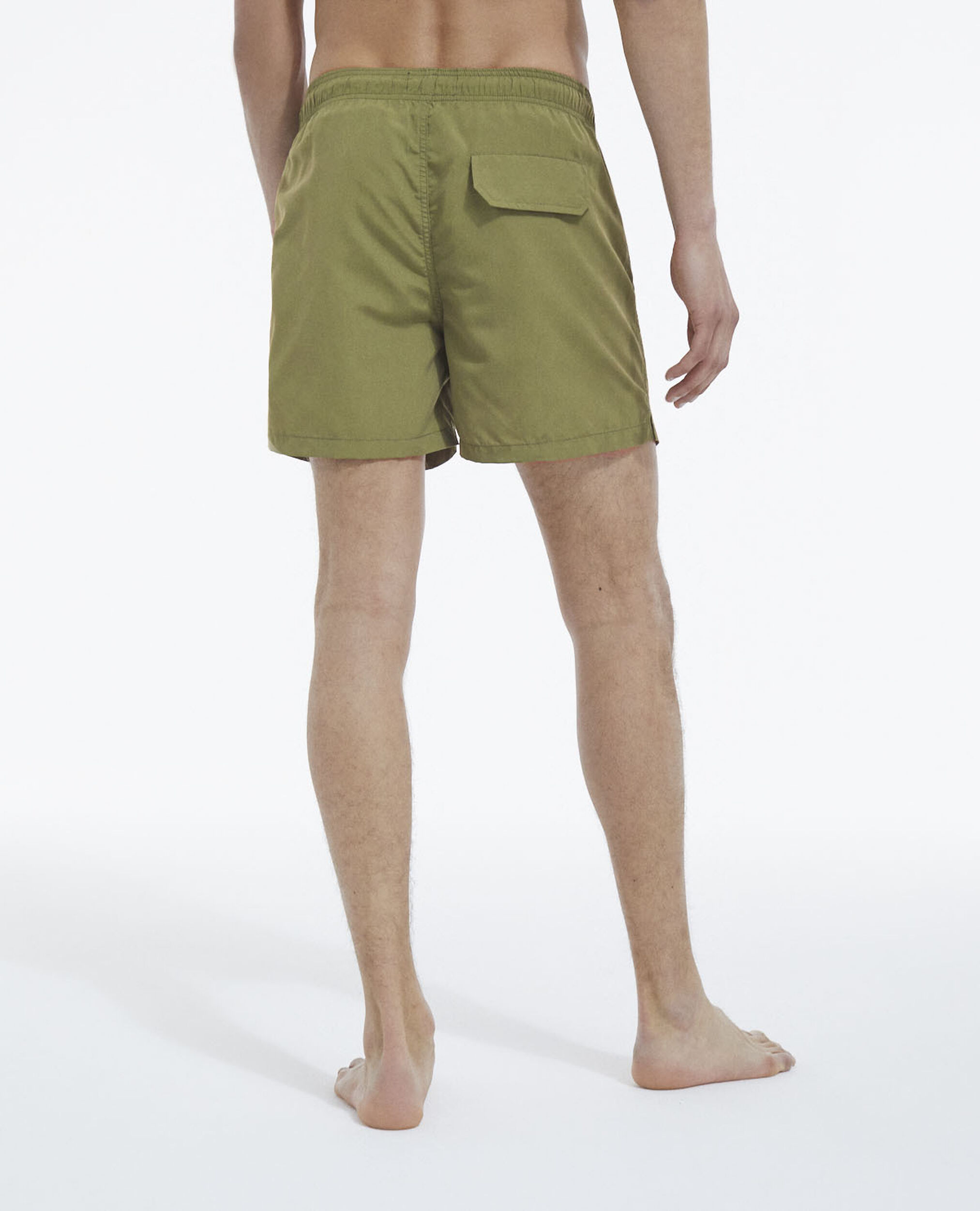 Khaki swim shorts with small The Kooples logo, KAKI, hi-res image number null