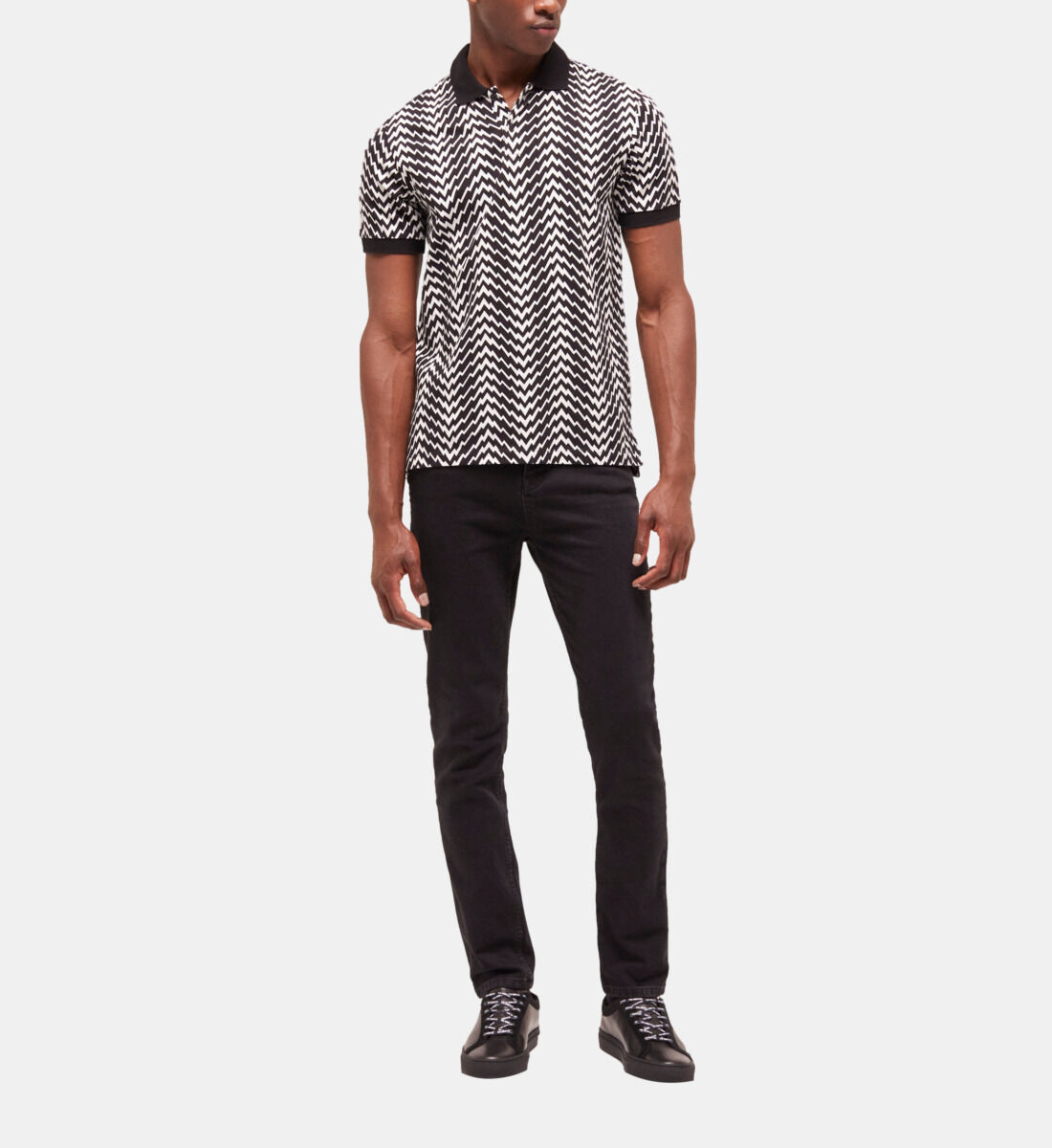 Printed polo shirt The Kooples US