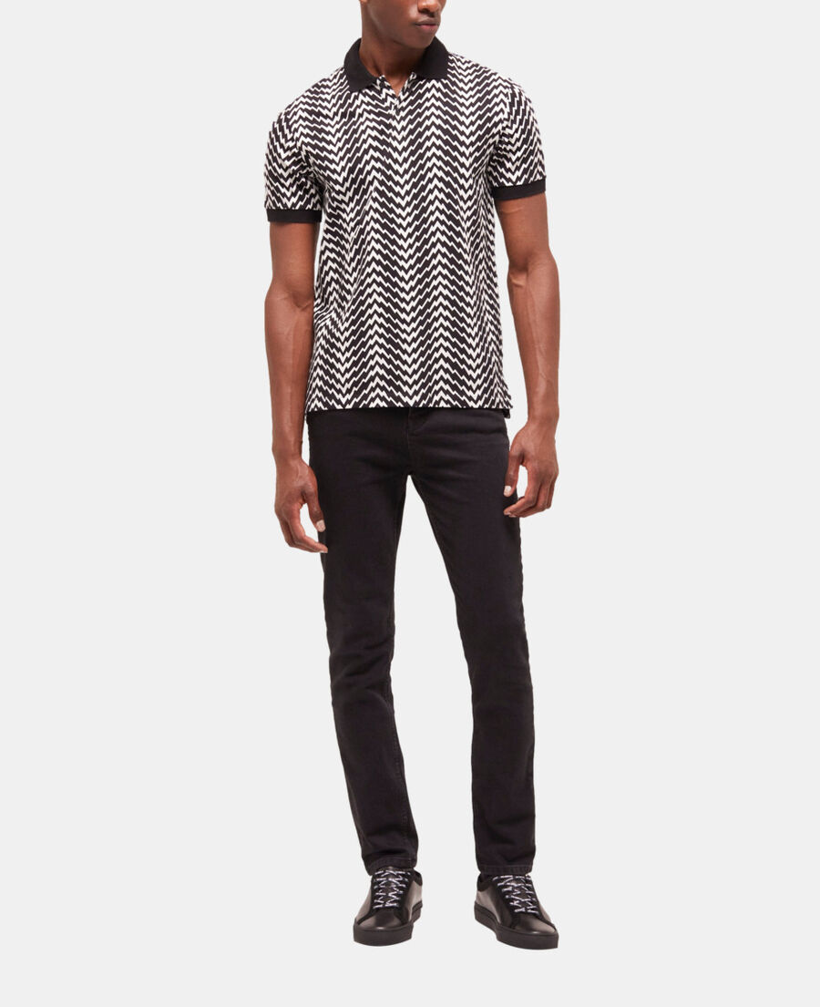 printed polo shirt