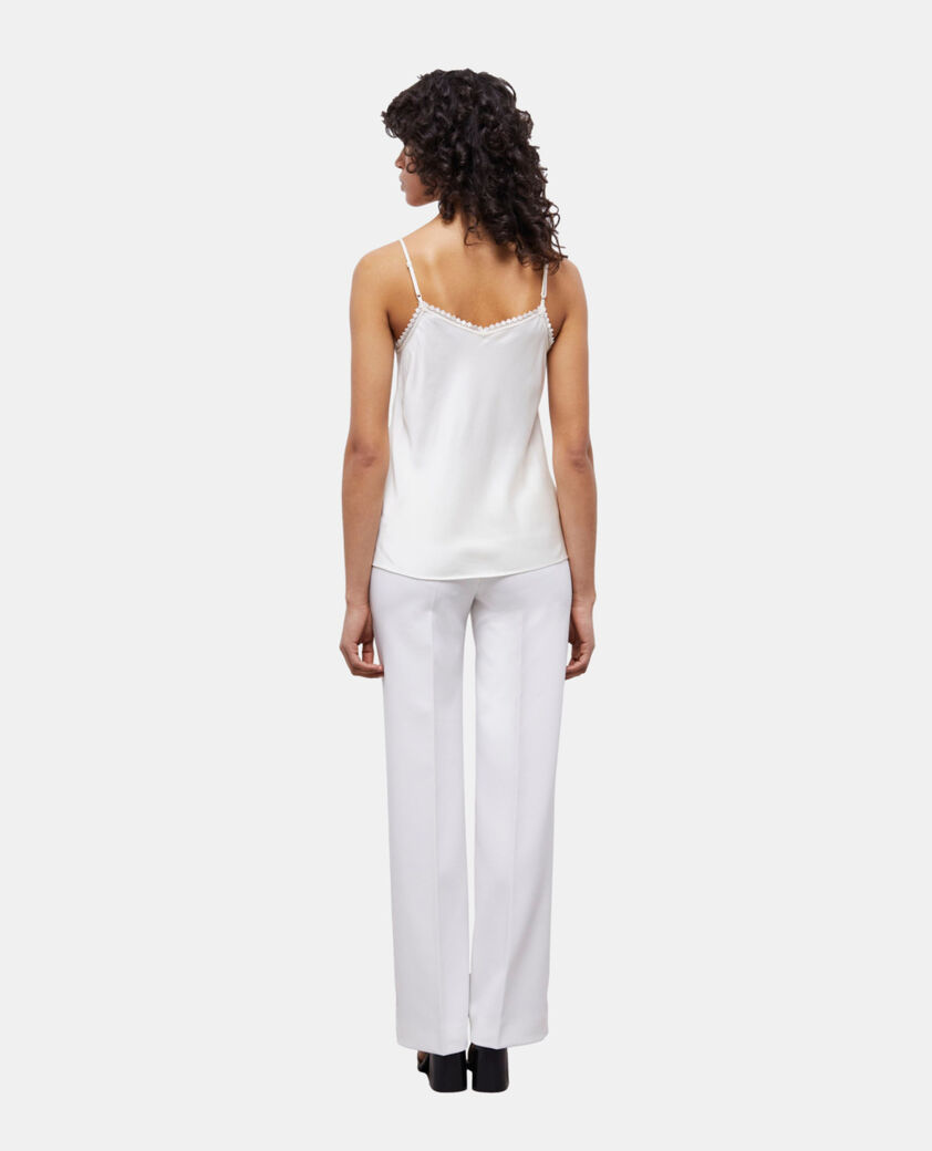 The Kooples F ECRU white camisole