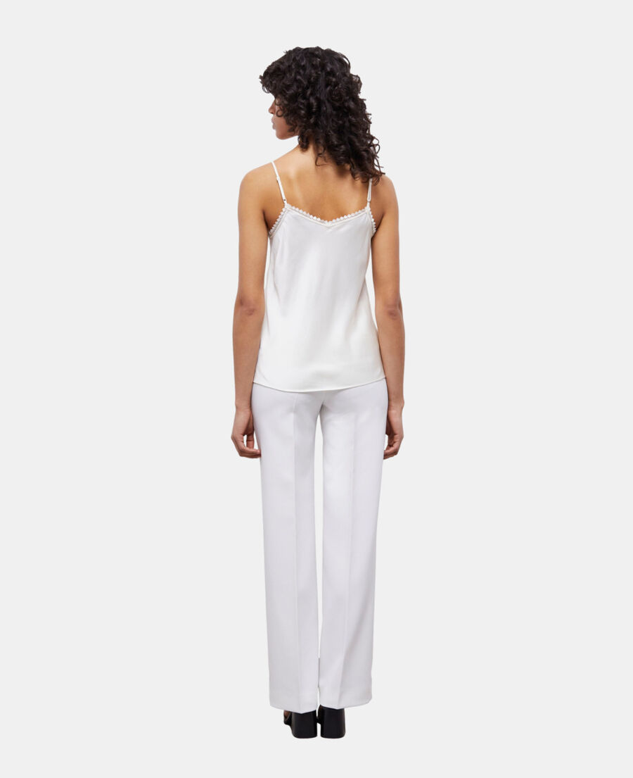 The Kooples F ECRU white camisole