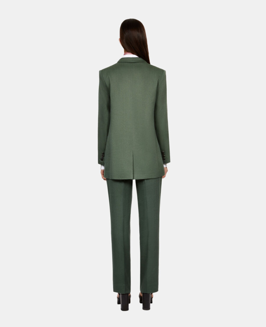 The Kooples F WOOD KAKI green suit jacket