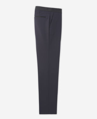 The Kooples H NAVY midnight blue wool suit pants with creases