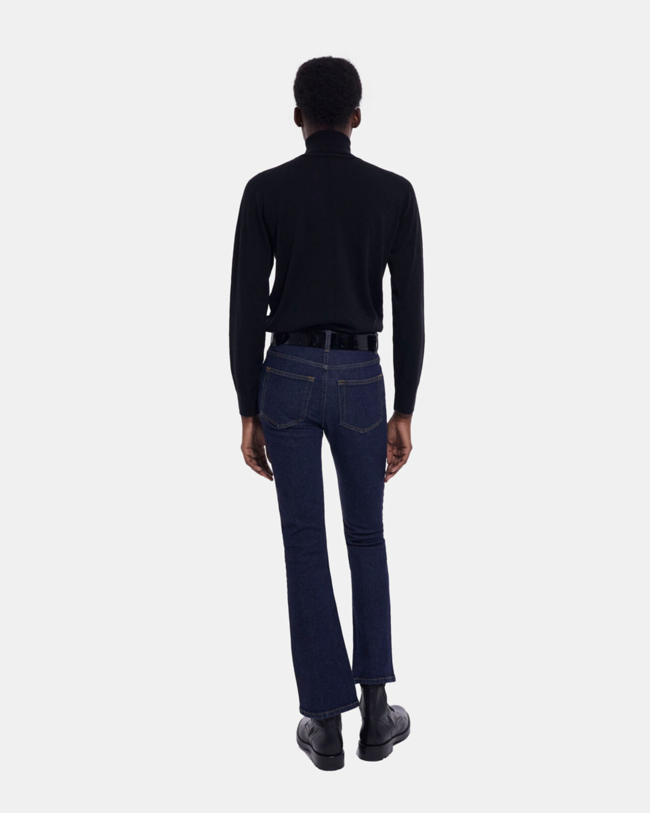 The Kooples DAMEN BLACK schwarzer pullover aus merinowolle
