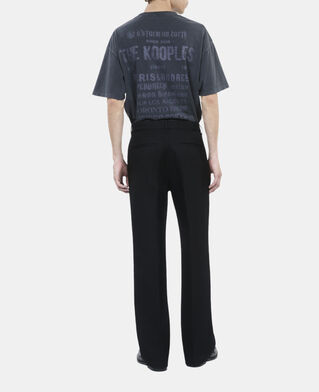 The Kooples MEN BLACK black wool trousers