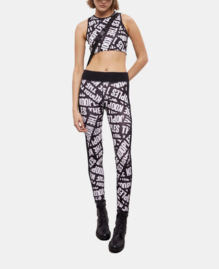 The Kooples FEMME BLACK / WHITE brassi&egrave;re courte tape logo