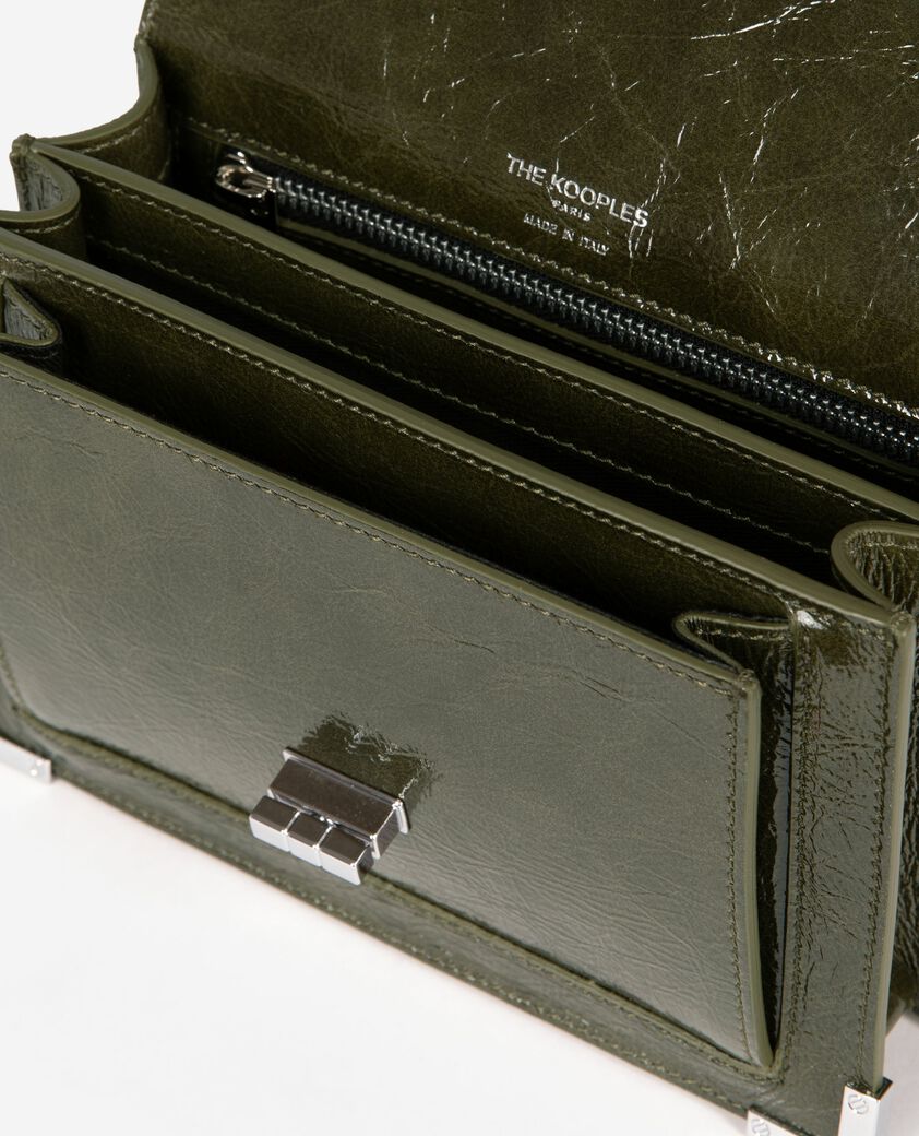 The Kooples WOMEN OLIVE emily small bag in green leather