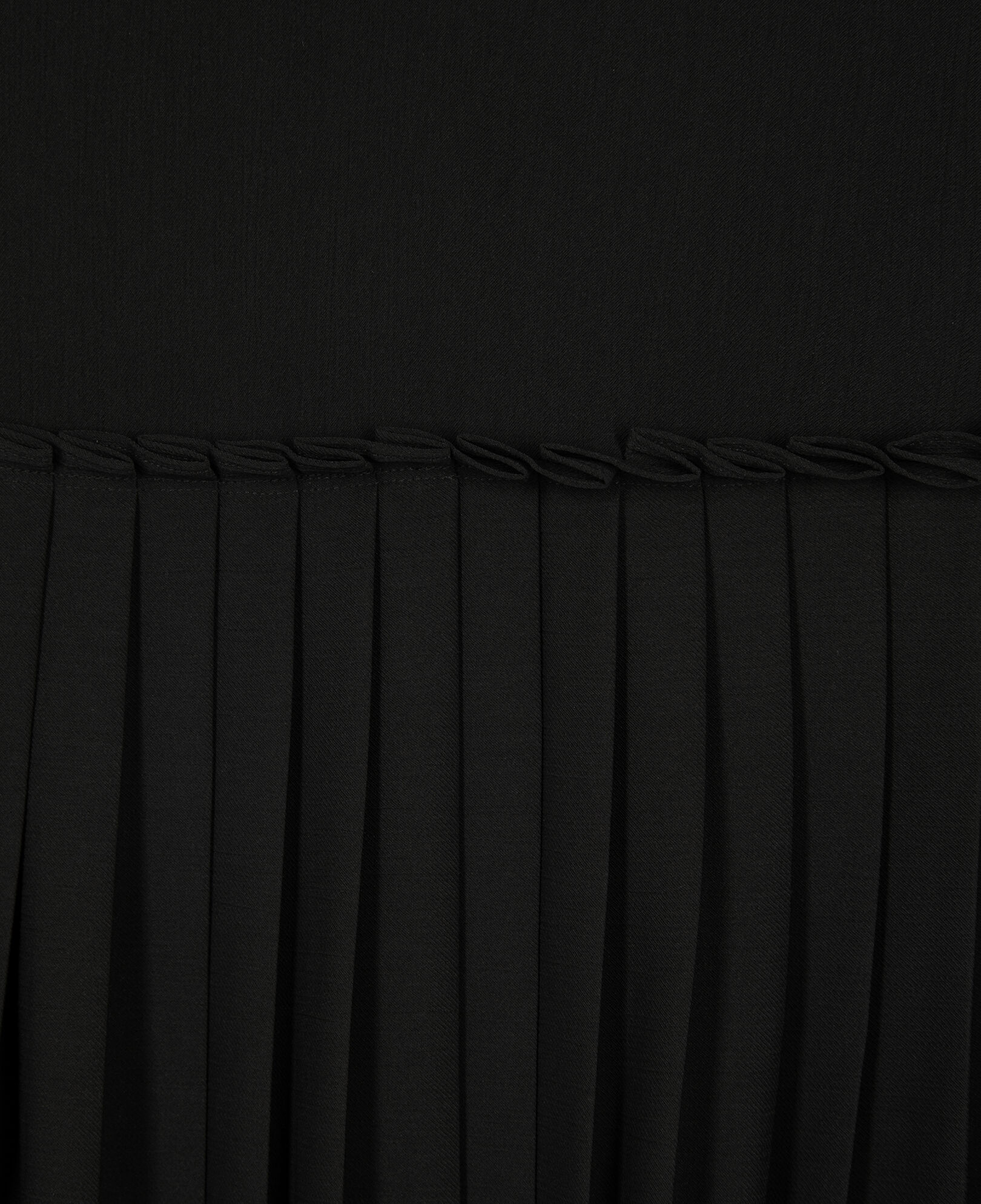 The Kooples WOMEN BLACK black pleated midi skirt