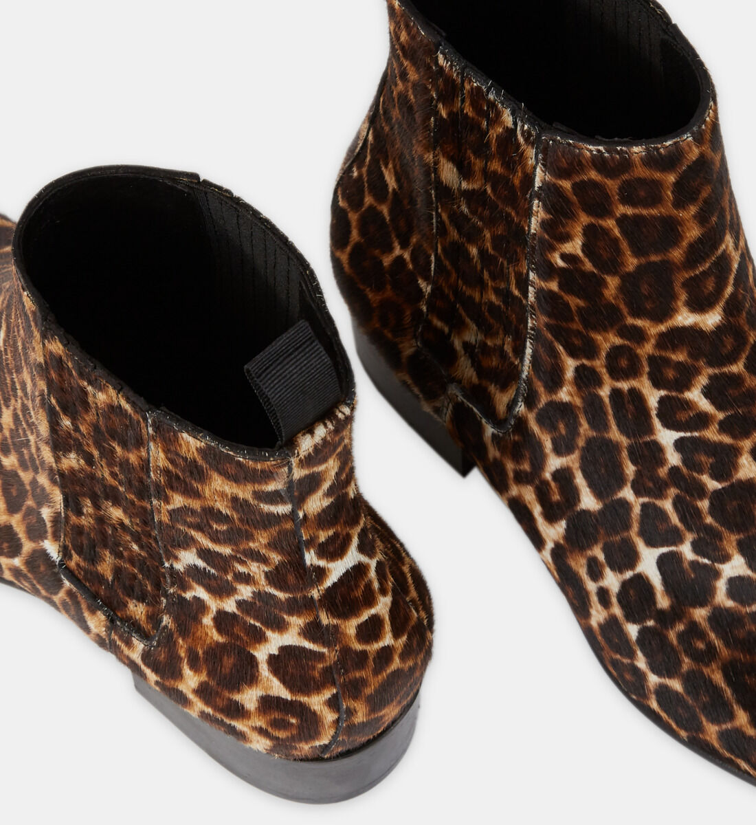 Animal print leather boots sale
