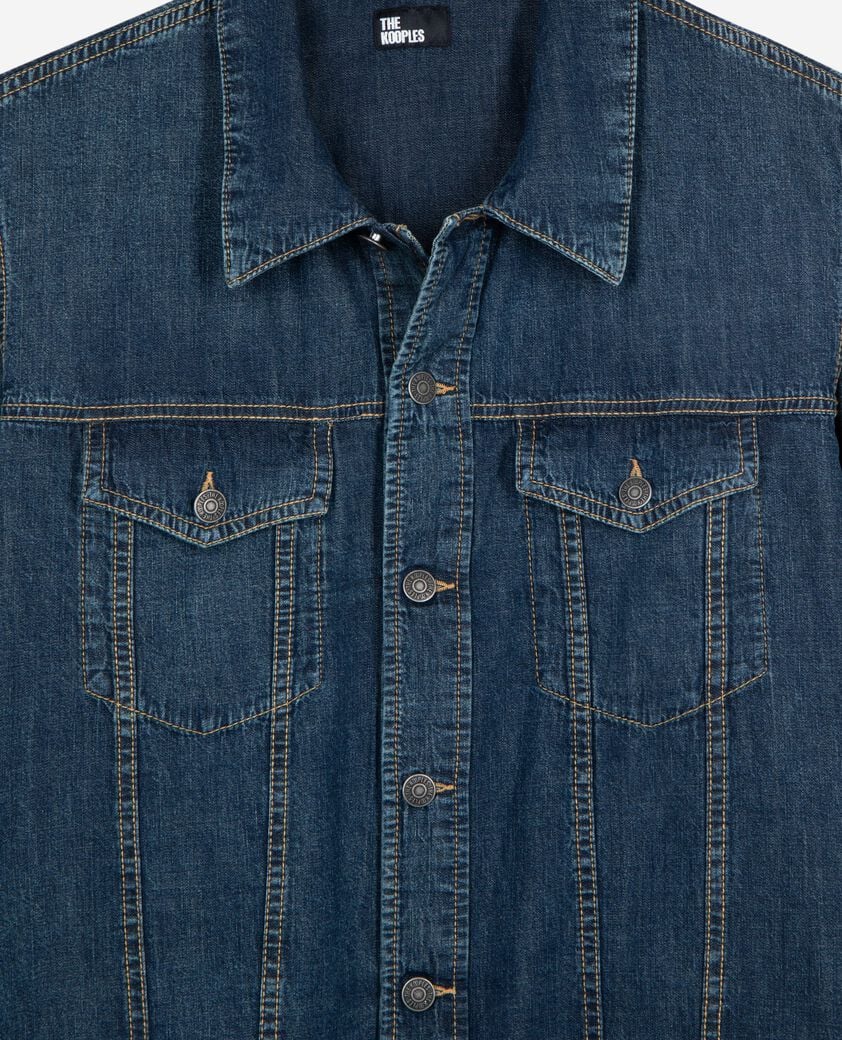 The Kooples HOMME MEDIUM BLUE chemise manches longues en denim