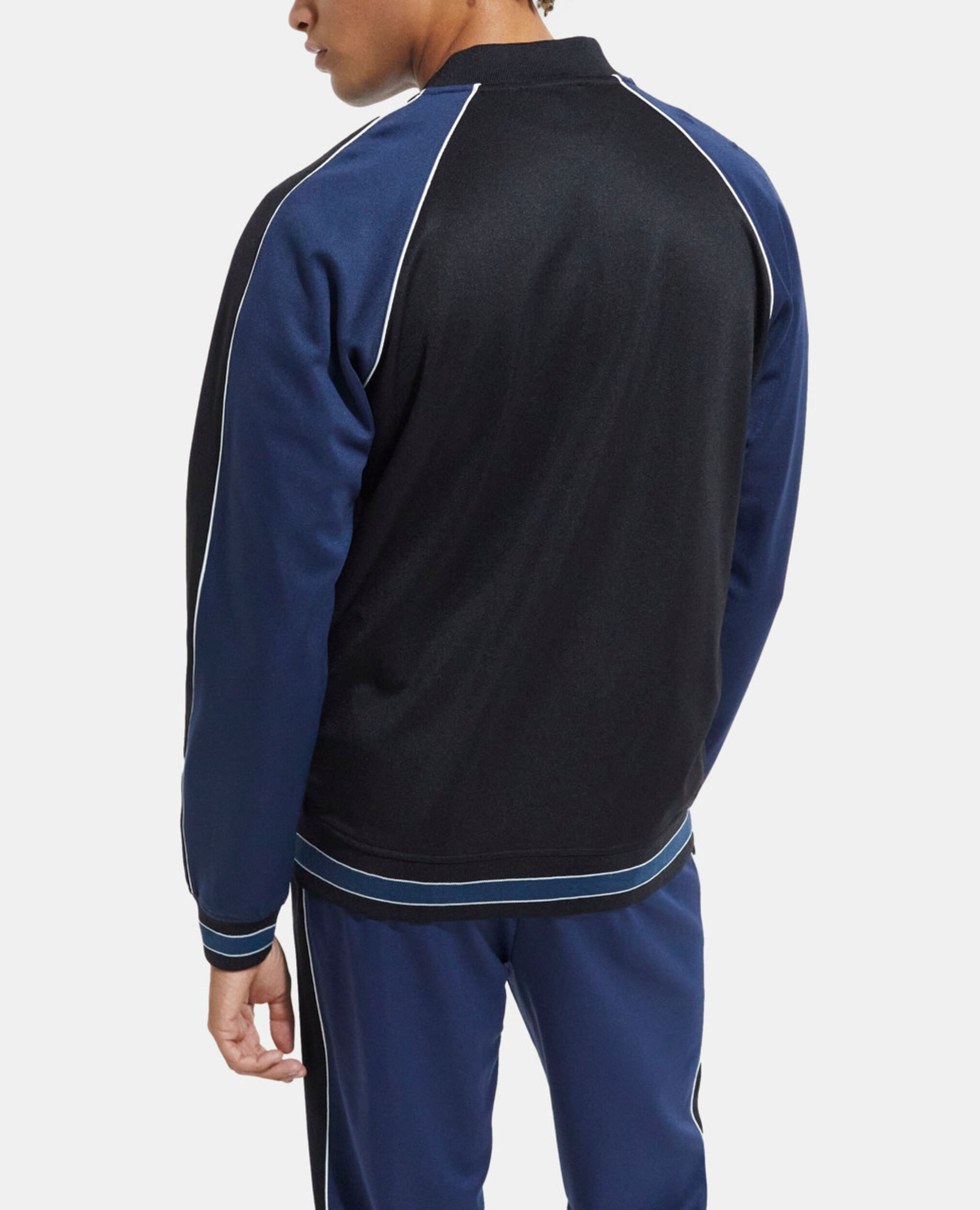 Navy blue zipped sweatshirt, NAVY, hi-res image number null
