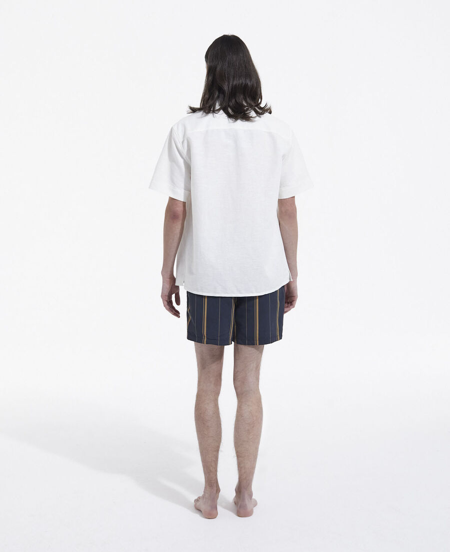 The Kooples HOMME NAVY maillot de bain bleu marine logo contrasté