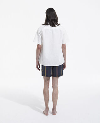 The Kooples HOMME NAVY maillot de bain bleu marine logo contrasté
