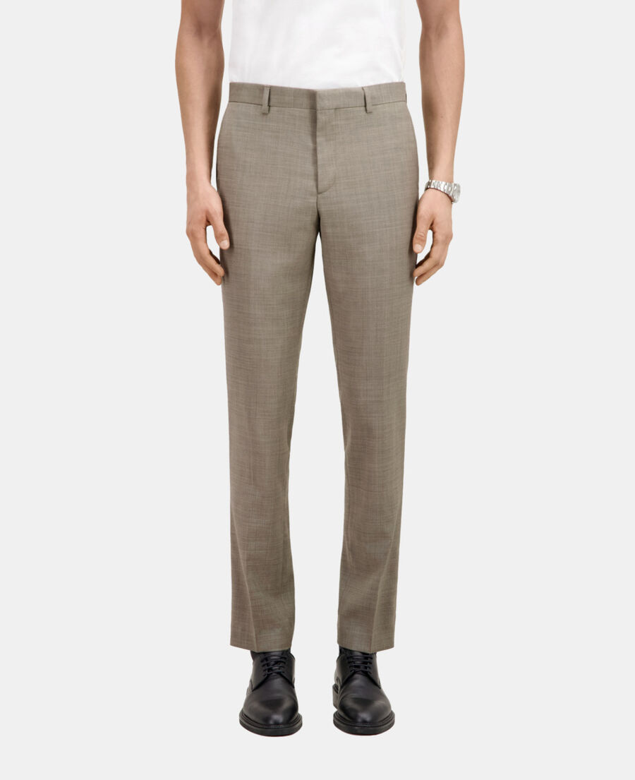 The Kooples HOMME BEIGE pantalon de costume en laine beige