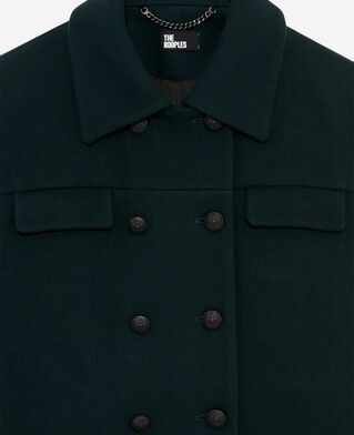 The Kooples F BOTTLE GREEN dark green jacket