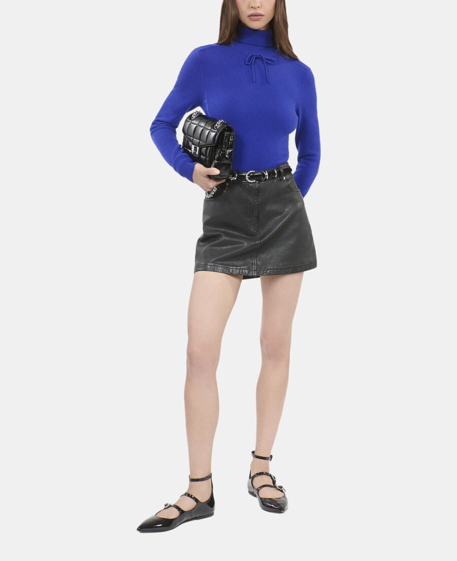 The Kooples WOMEN BLUE ELECTRIC electric blue cashmere sweater