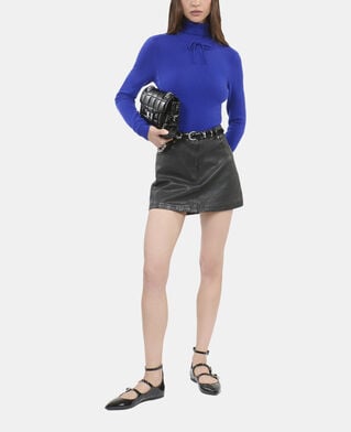 The Kooples WOMEN BLUE ELECTRIC electric blue cashmere sweater