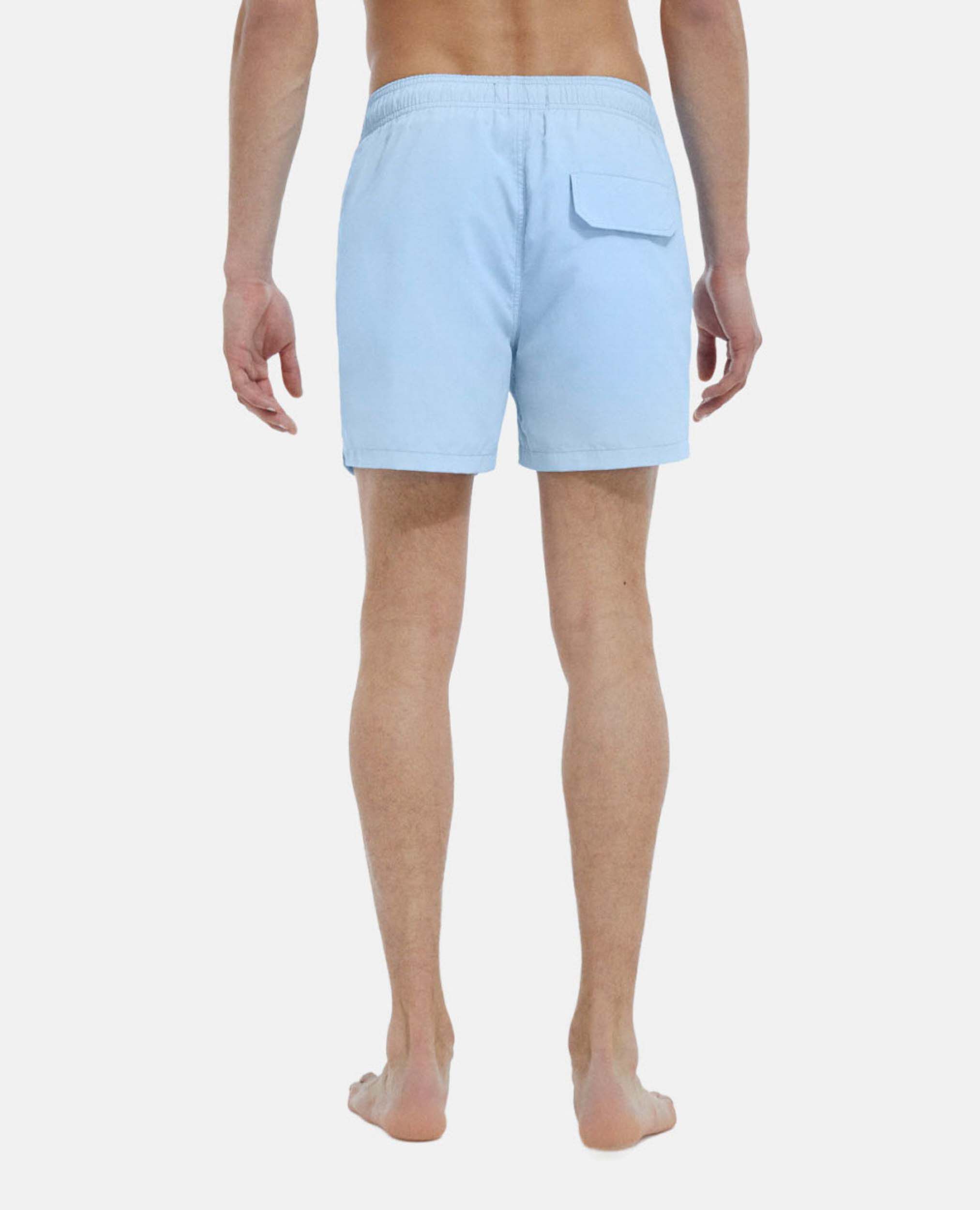 Blue technical swim shorts with small logo The Kooples