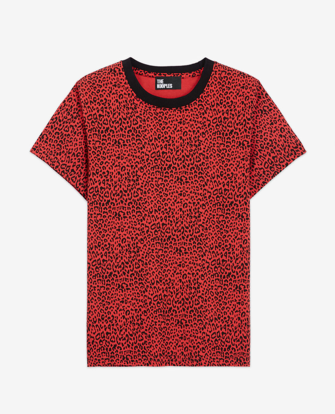 Red leopard print t shirt Clearance