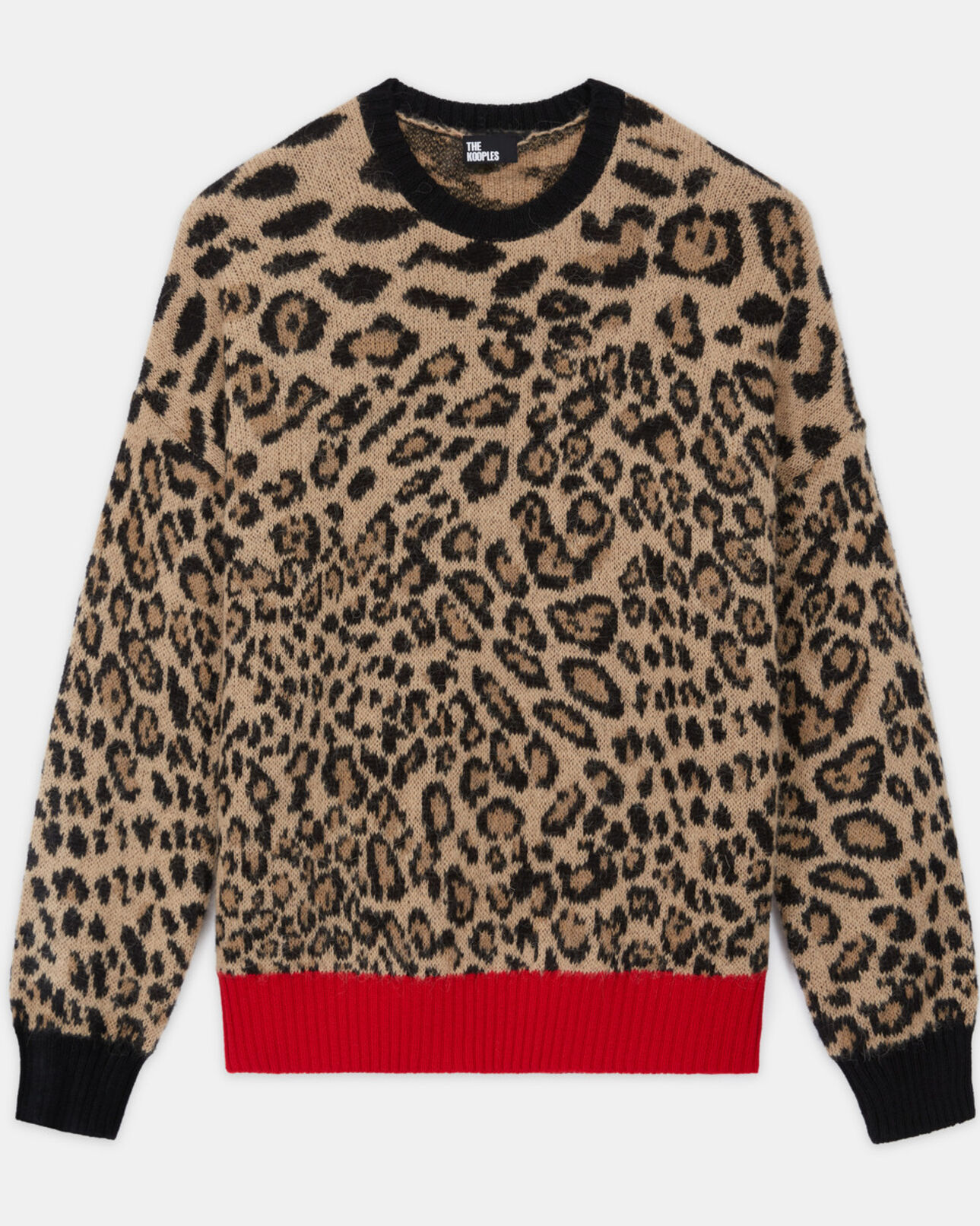 The Kooples DAMEN LEOPARD pullover mit leopardenmotiv