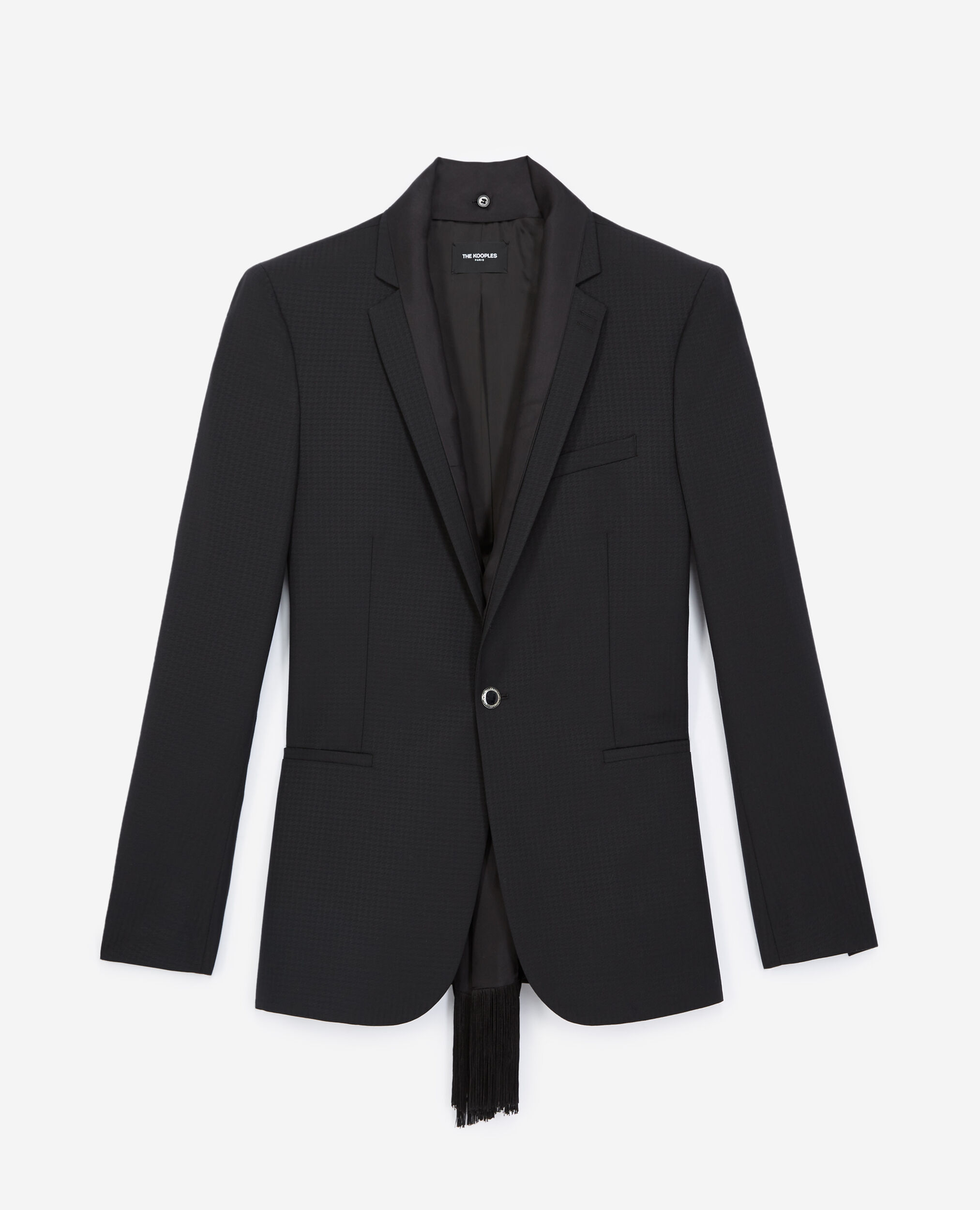Black wool jacket with jewel buttons | The Kooples