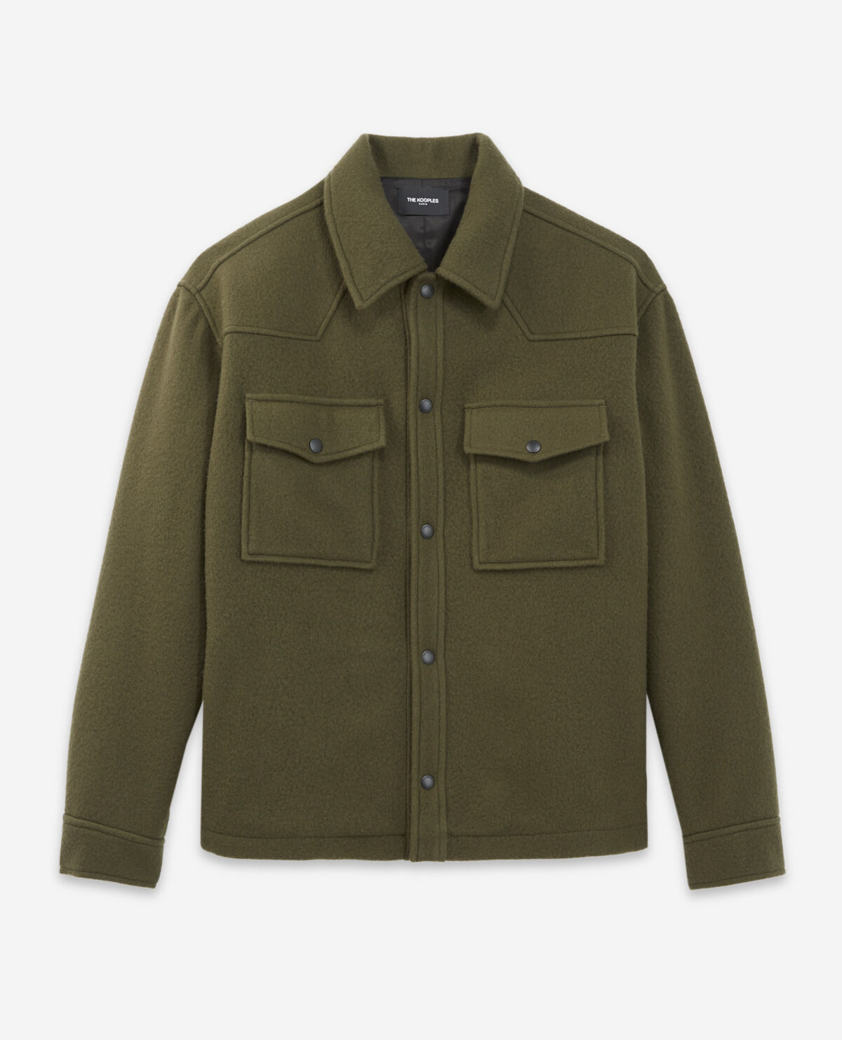 Khaki mens overshirt clearance