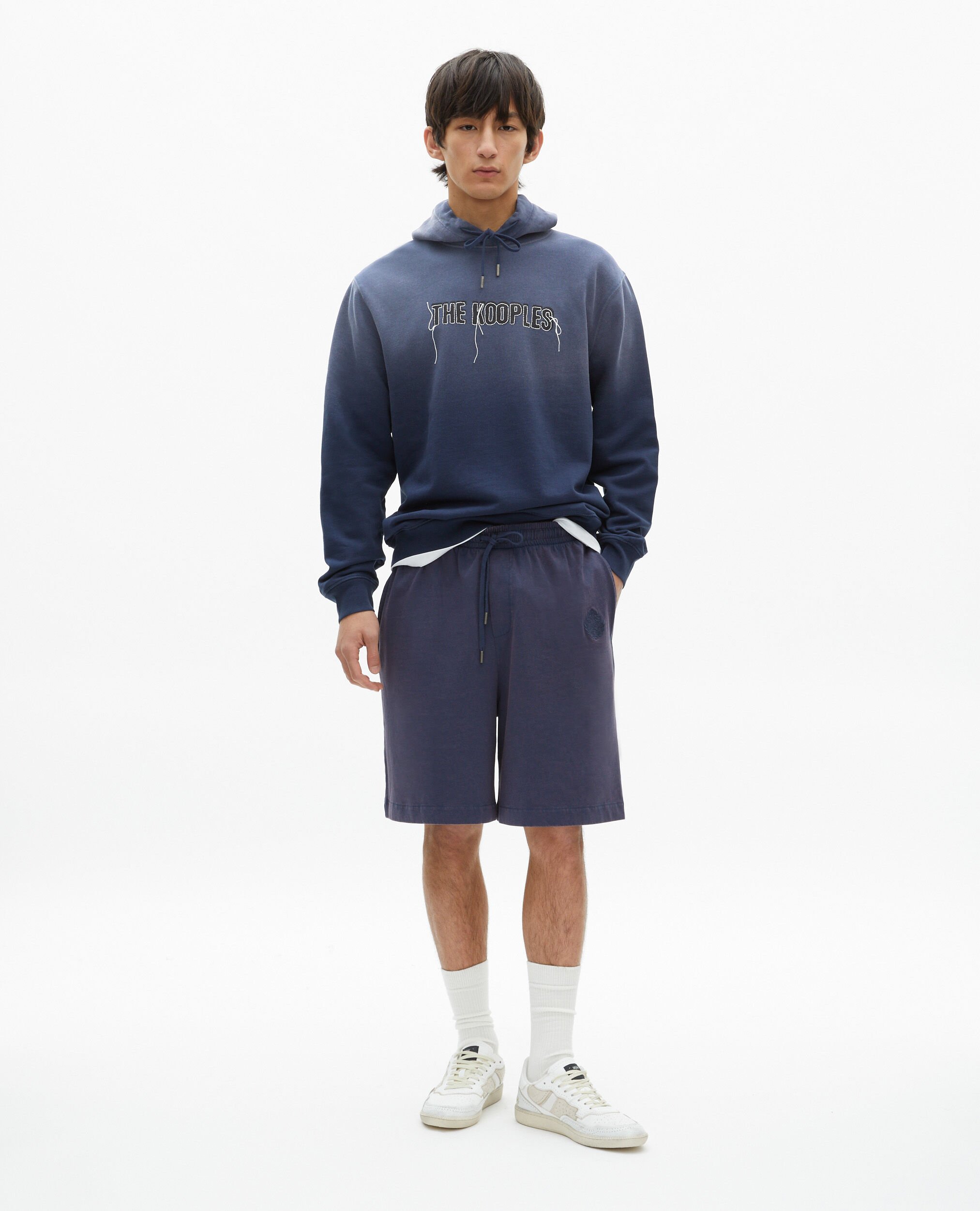 Sweatshirt mit verwaschenem Marine-Logo, DARK NAVY, hi-res image number null