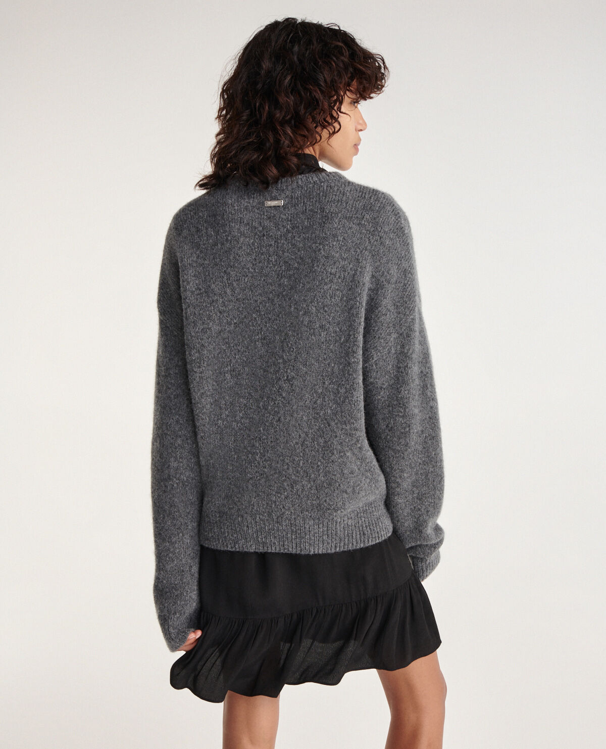 Charcoal gray sweater women's on sale