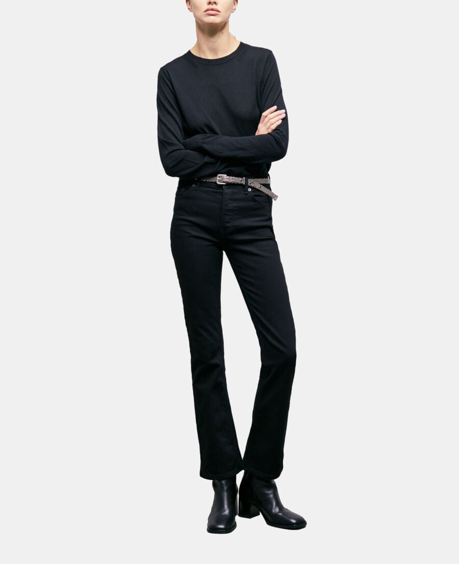 The Kooples DAMEN BLACK schwarze flare-jeans