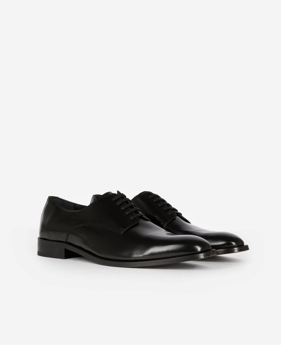 The Kooples HERREN BLACK derbys aus schwarzem leder