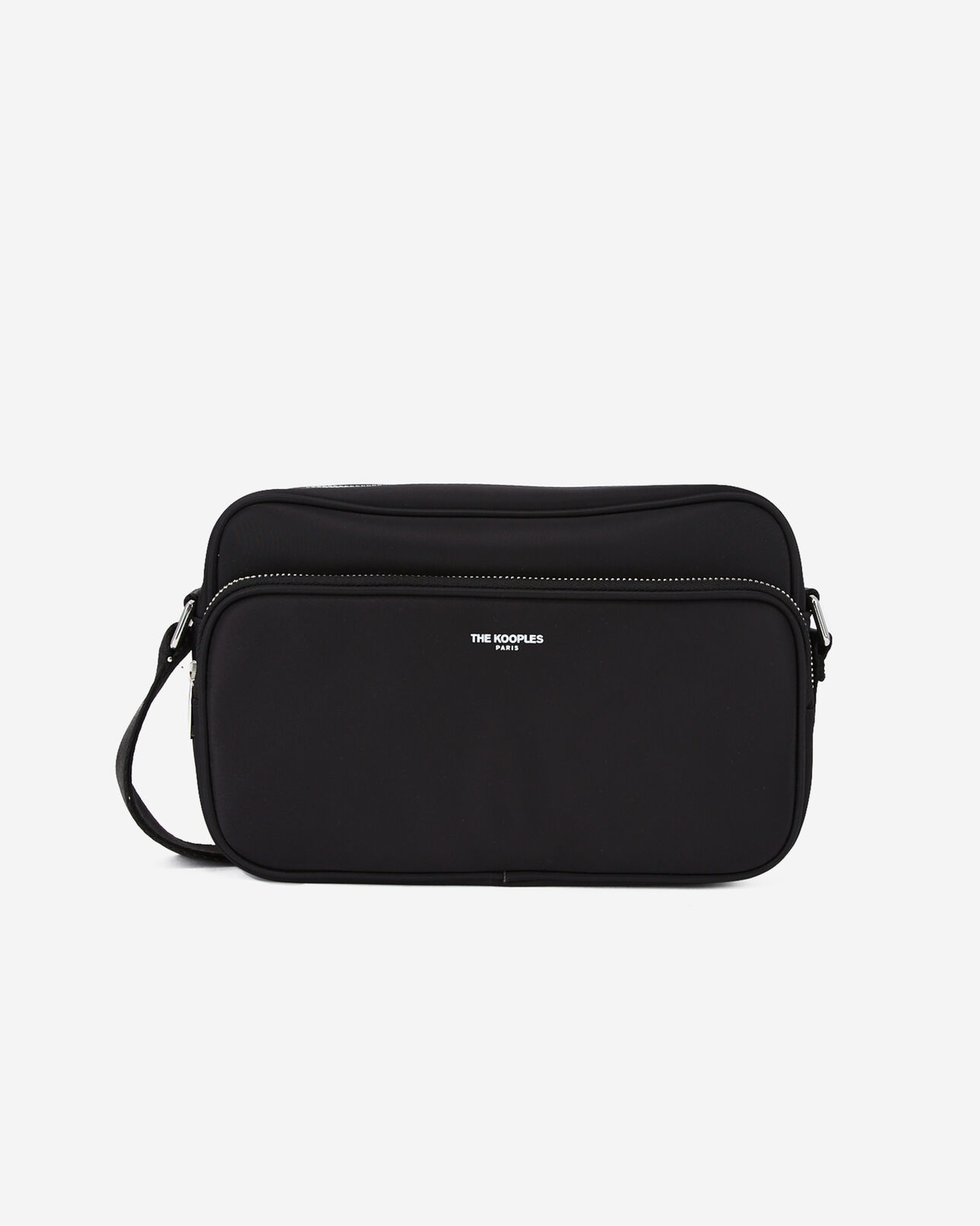 The Kooples HOMME BLACK sac messenger noir en nylon