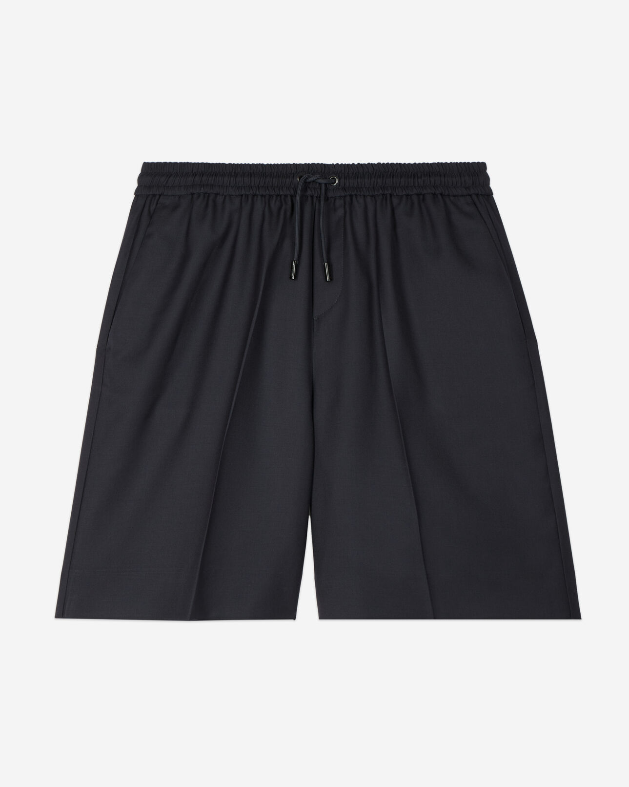 The Kooples HOMME DARK NAVY bermuda en laine bleu marine