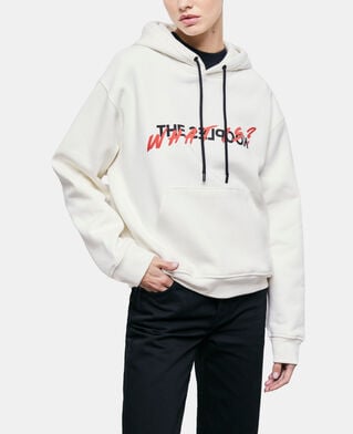 The Kooples WOMEN ECRU ecru sweatshirt with what is screen print