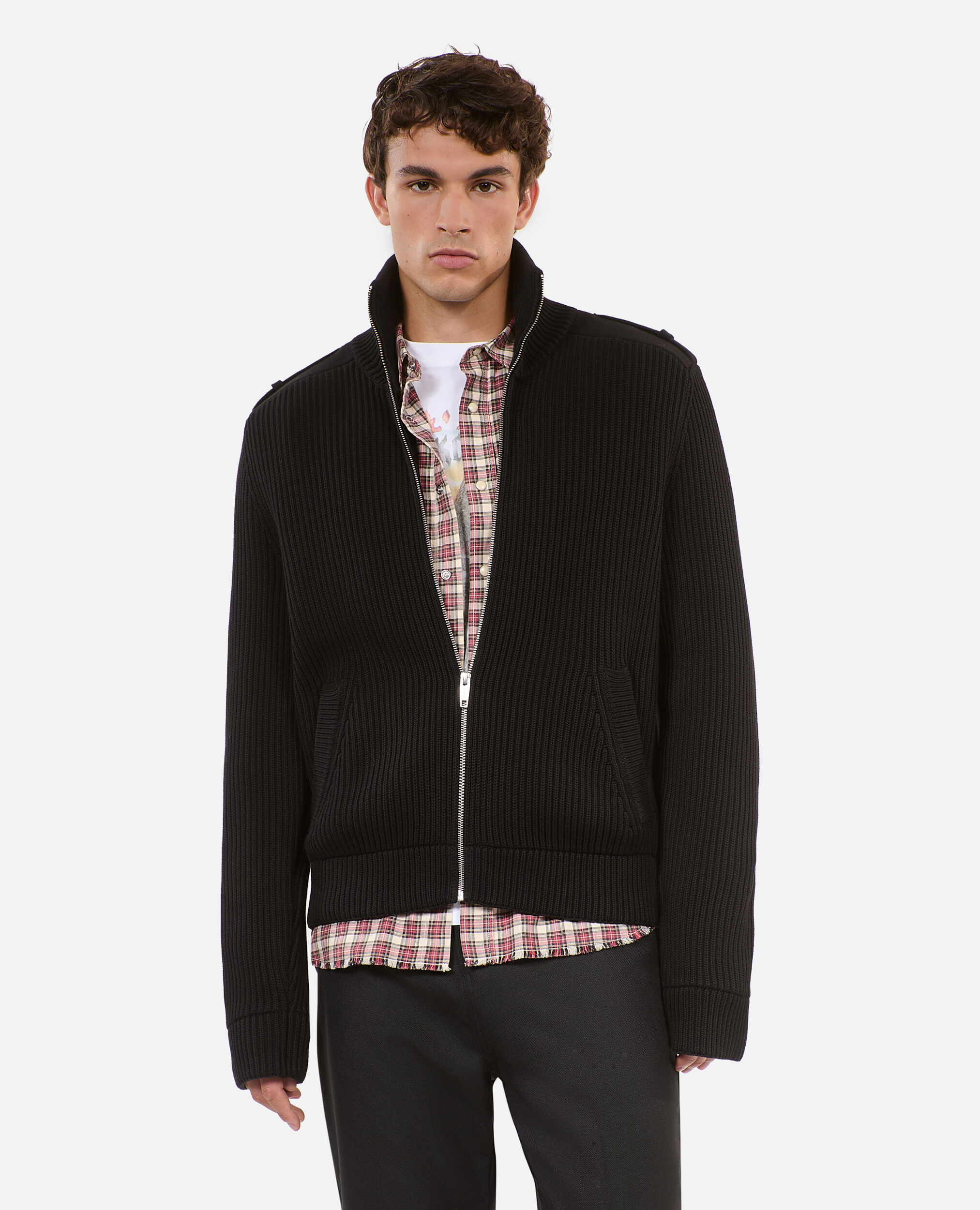 Cotton cardigan black online