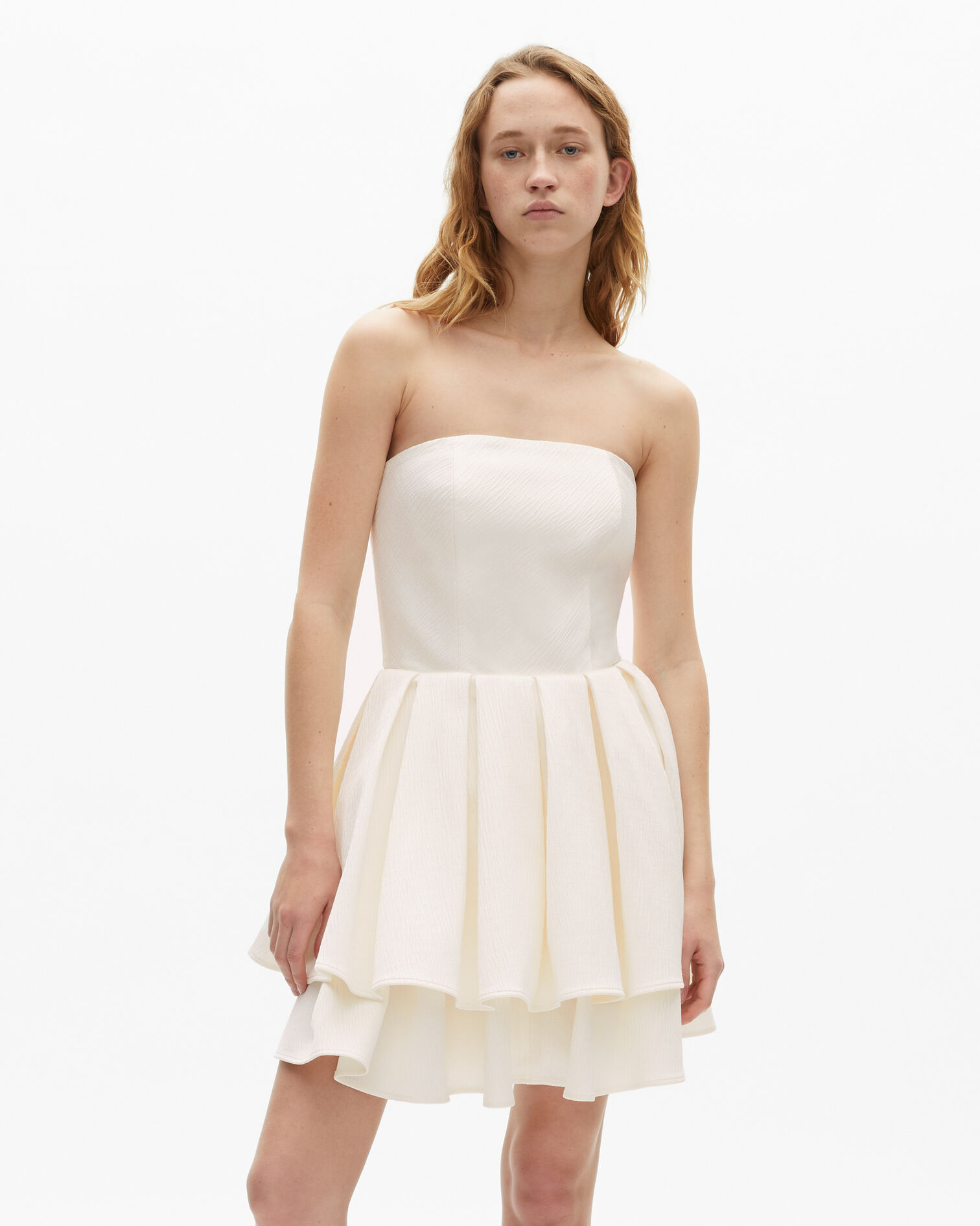 Vestido corpiño corto negro, ECRU, hi-res image number null