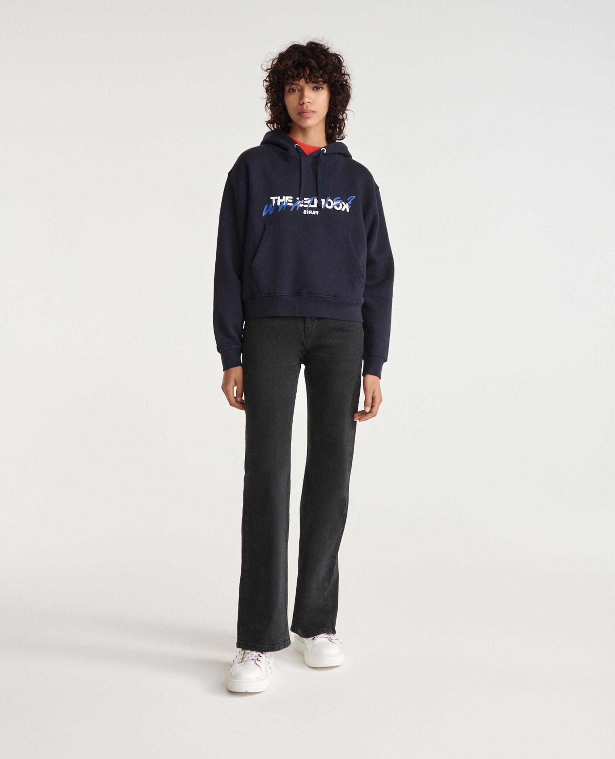 Sweat marine sérigraphie what is , NAVY, hi-res image number null
