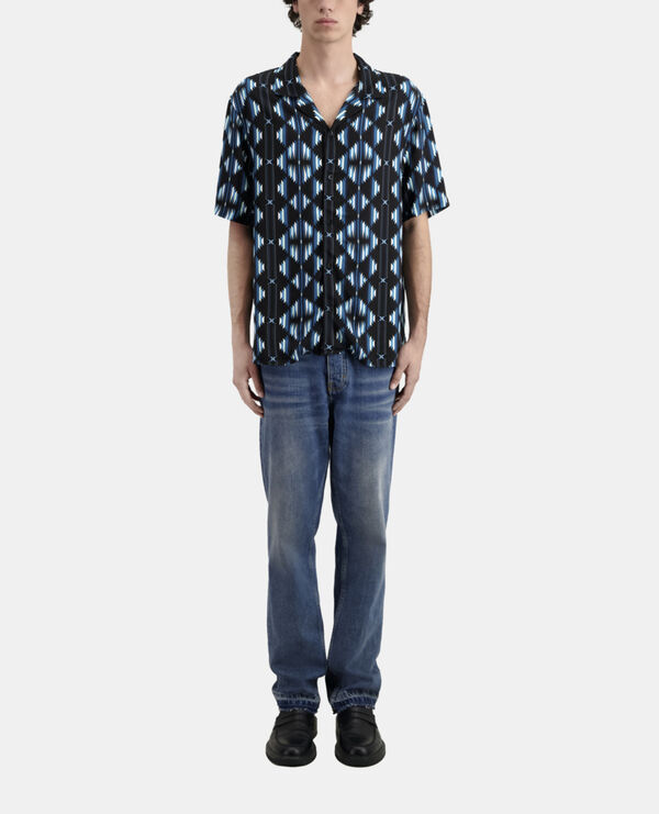 chemise manches courtes imprimée