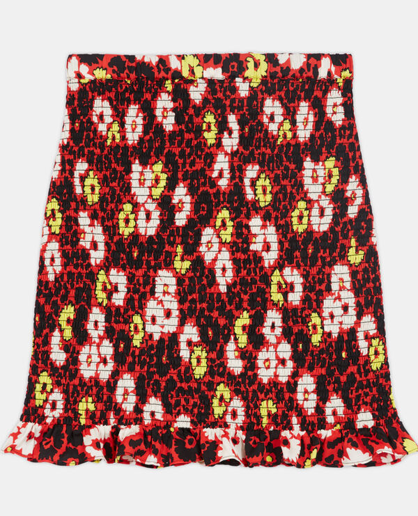 falda corta estampado floral
