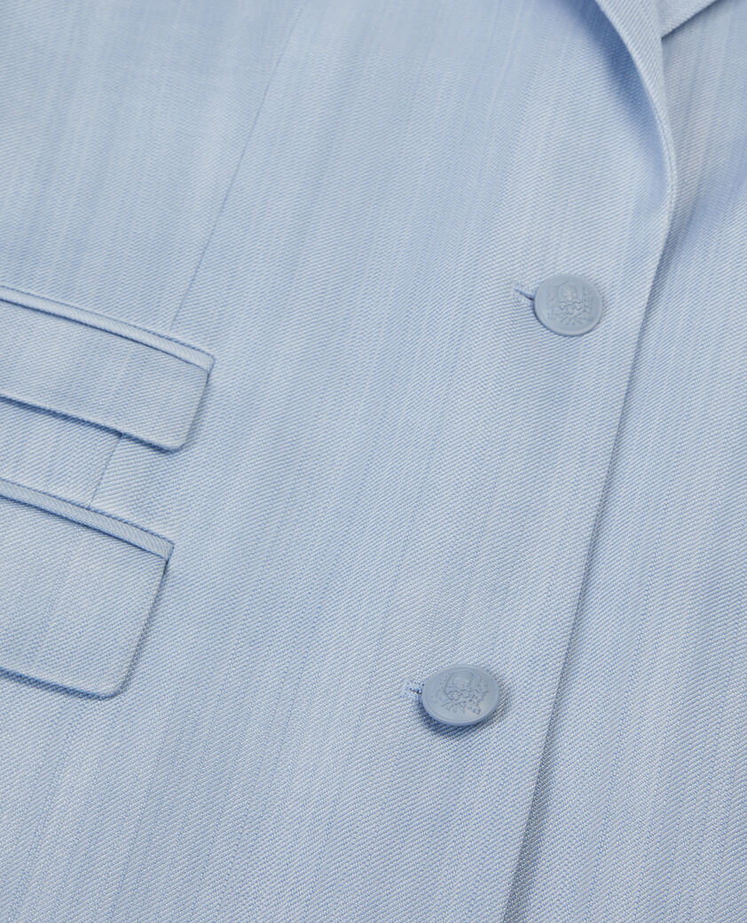 The Kooples WOMEN LAVENDER blue suit jacket