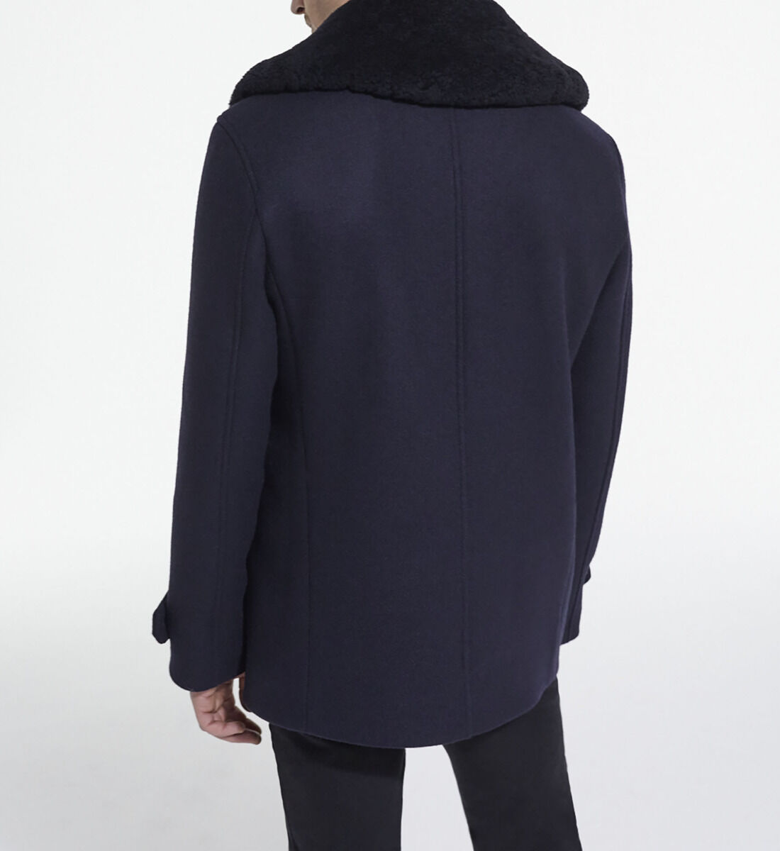 Navy new arrivals wool jacket